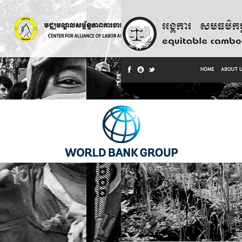 Joint Statement Urging World Bank Action on Cambodian Civil Society Reprisals